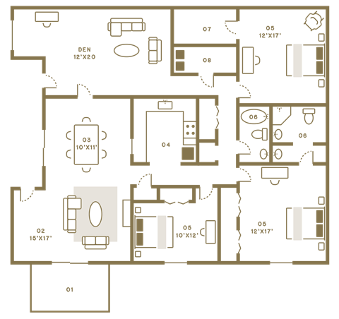 3 bedroom 2 bathroom